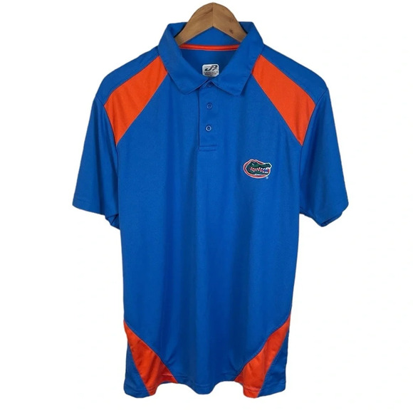 PO15 Men’s J. America Athletic UF Florida Gators Performance Polo Shirt M - Picture 1 of 4